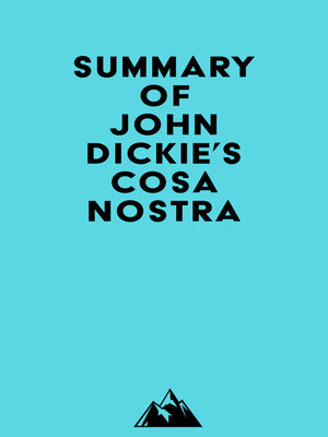 cover image of Summary of John Dickie's Cosa Nostra